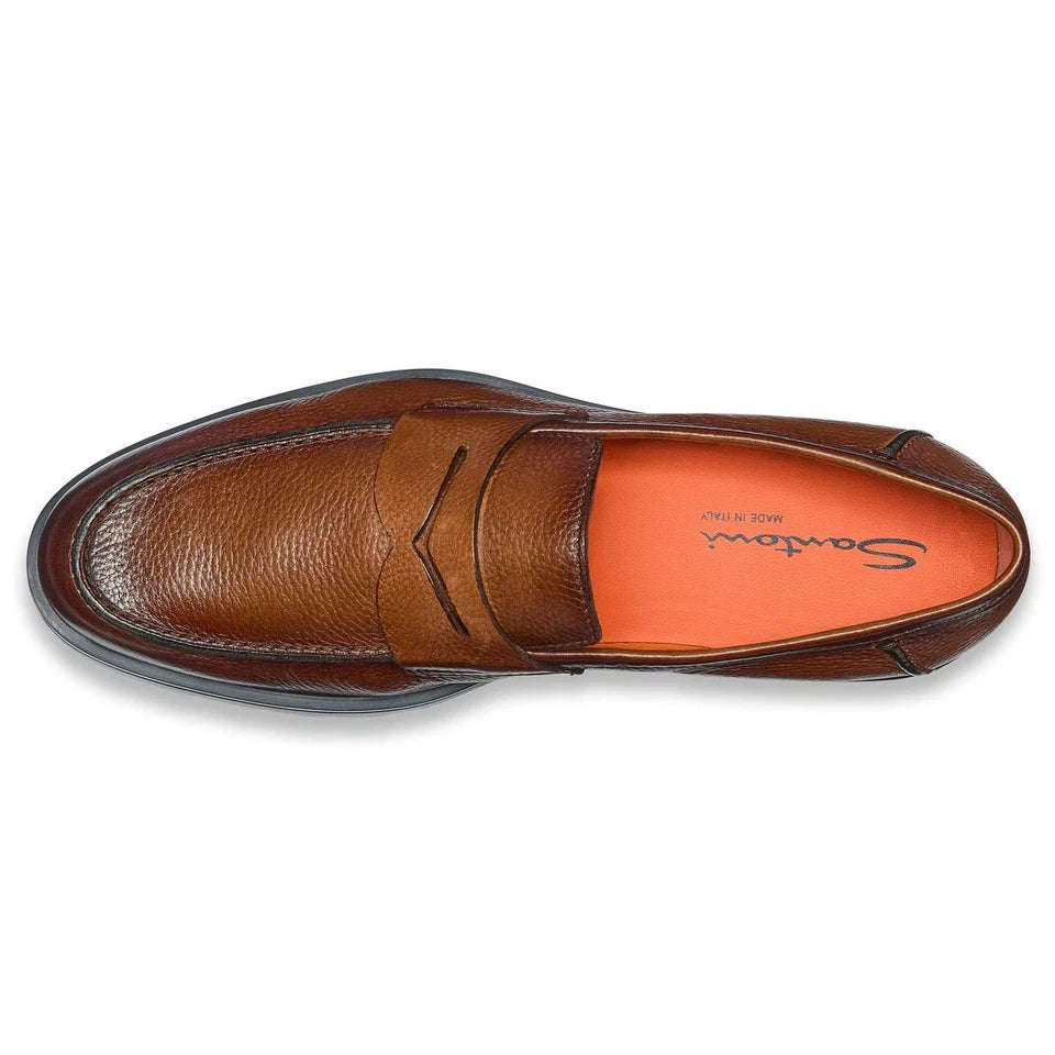 SANTONI MOCASSIN ROCK LUGSOLE ( Like New )
