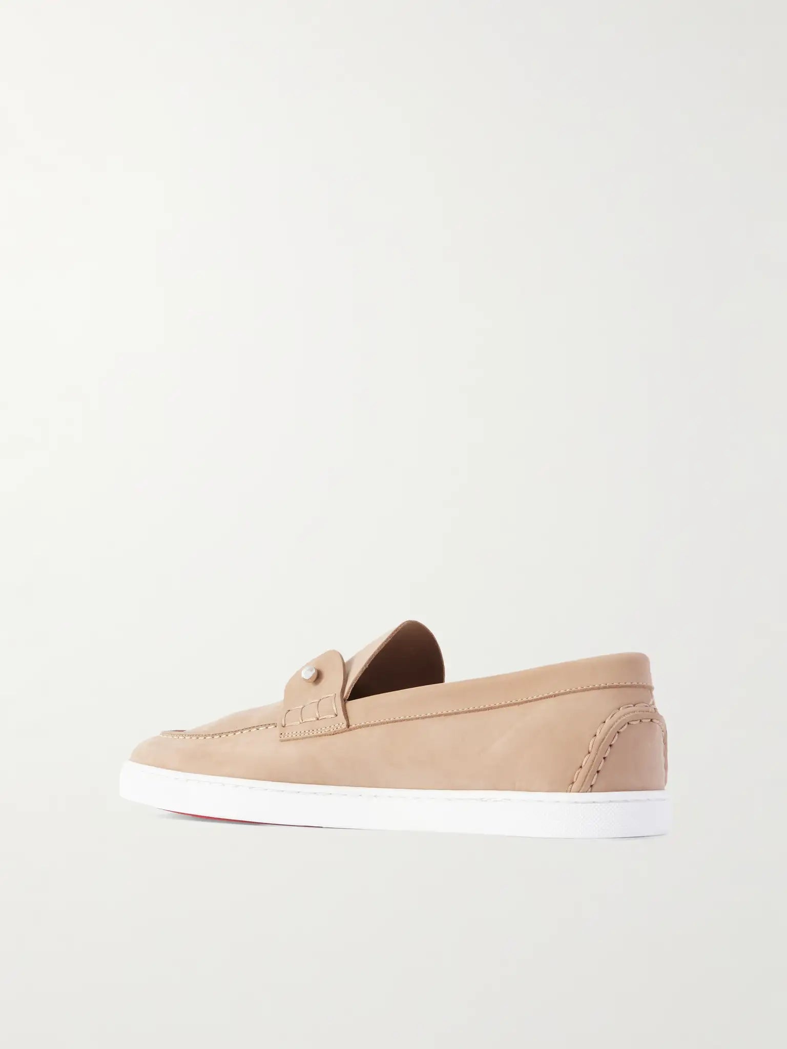 CHRISTIAN LOUBOUTIN Chambeliboat Nubuck Loafers (Like New)