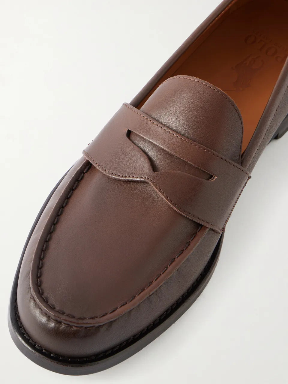 POLO RALPH LAUREN Alston Leather Penny Loafers (like New)